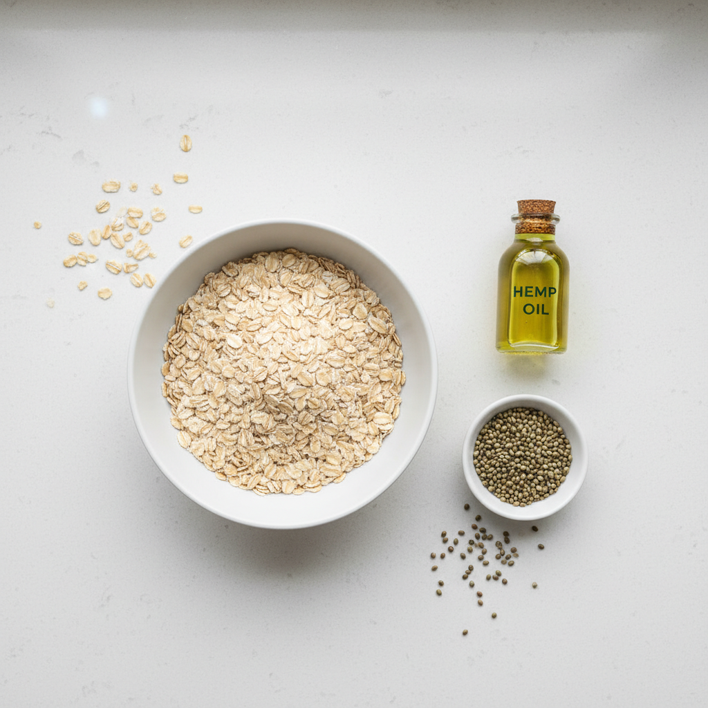 Avi3os, kanapi73 s17klos ir kanapi73 aliejus ant earaus virtuv17s stalo